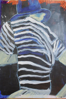 MAN WITH STRIPES